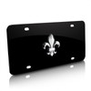iPick Image Fleur-De-Lis FDL 3D Logo Black Stainless Steel License