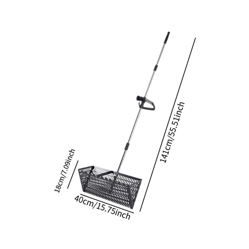 LOVIVER Sand Rake Scooper, Easy Cleanup, Multifunctional,Carbon Steel, Convenient Premium
