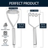 18/0 Stainless Steel Potato Mashers, 10.7-in Kitchen Masher Tool for