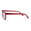 SA106 Womens Horn Rim Rectangular Bi-focal Reading Glasses +1.5 Red