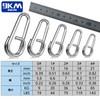 9KM DWLIFE Oval Split Rings for Fishing 10mm-50pcs