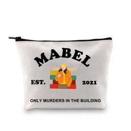 Only Murders Inspired Gift OMITB Themed Gift Makeup Bag Mabel Est. 2021 Threesome Seek Criminals Gift Zipper Pouch for Murder Podcast Lover (Mabel Bag EU)