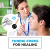 Aswalling 128 Hz Tuning Fork Weighted Bio-Acoustic Tuning Fork for