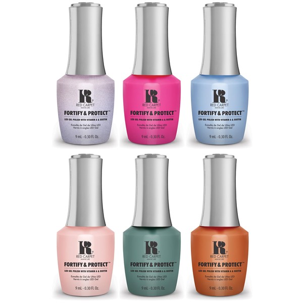 RC Red Carpet Manicure Kit 4 Fortity & Proctect Bundle