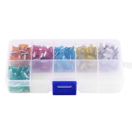 120pcs 5A 10A 15A 20A 25A 30A Fusibles Surtido de fusibles de cuchilla automotriz, Mini caja de fusibles para Carro/Barco/Camión/SUV
