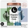 L. Cotton Tampons Regular/Super Absorbency Multipack, Free from Chlorine Bleaching,