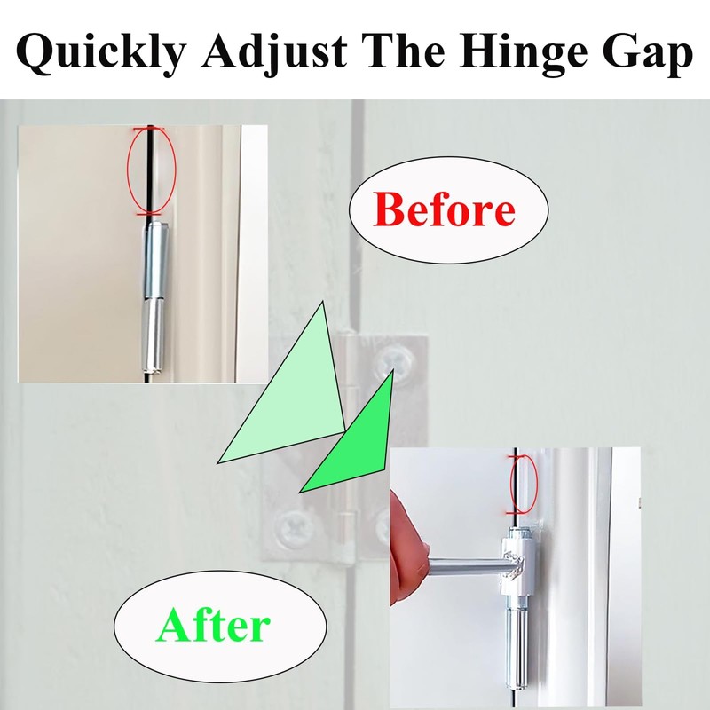 JQHUJNY Door Hinge Gap Adjusting Wrench Tool, Upgraded Rolled Steel