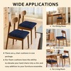 ELFJOY 4 Pack Chair Cushions for Dining Chairs 17x17 inch