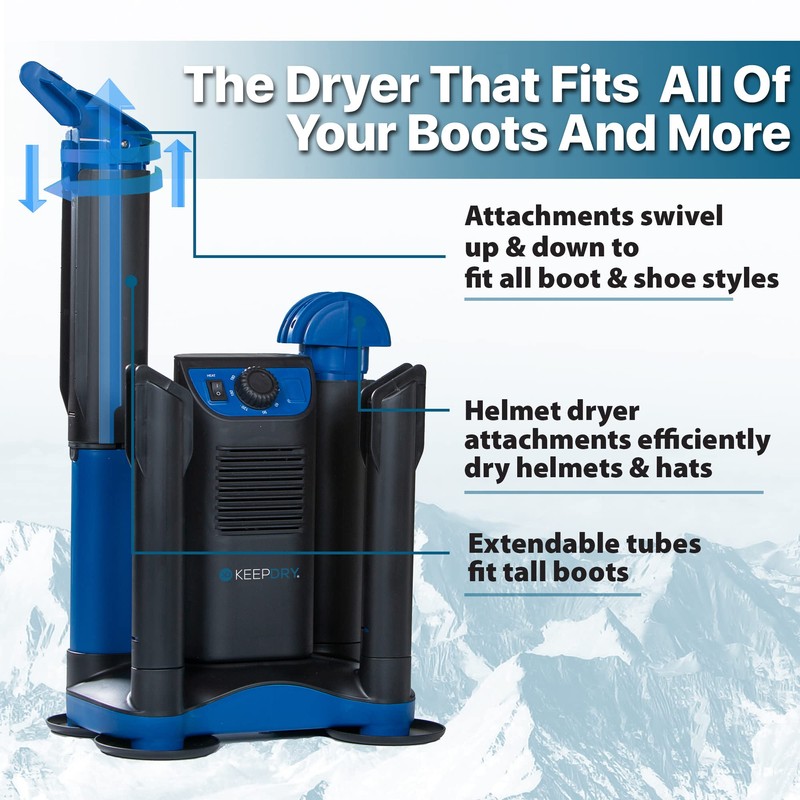 KeepDry Forced Heat Boot Dryer - Heavy Duty Shoe Dryer