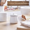 DAYYET Sugar Bowl with Lid and Spoon, 12 oz Ceramic