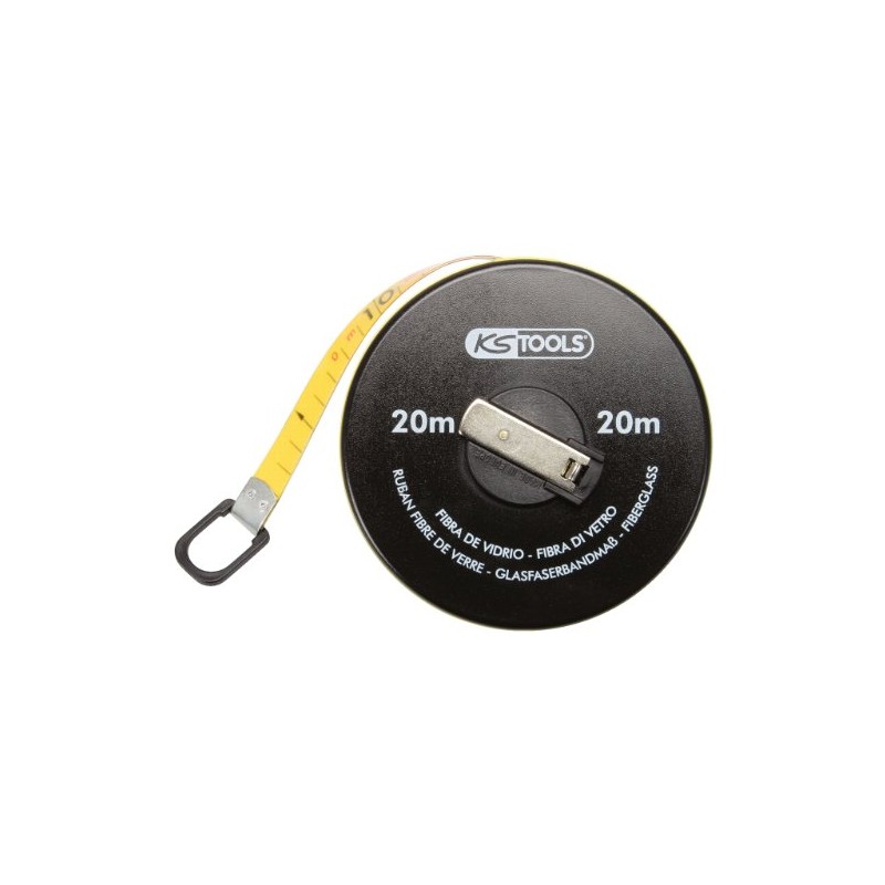 KS Tools 300.0040 Enclosed glassfibre tape measure, 10m