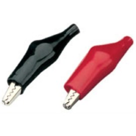 Insulated crocodile clip, 42mm, Red