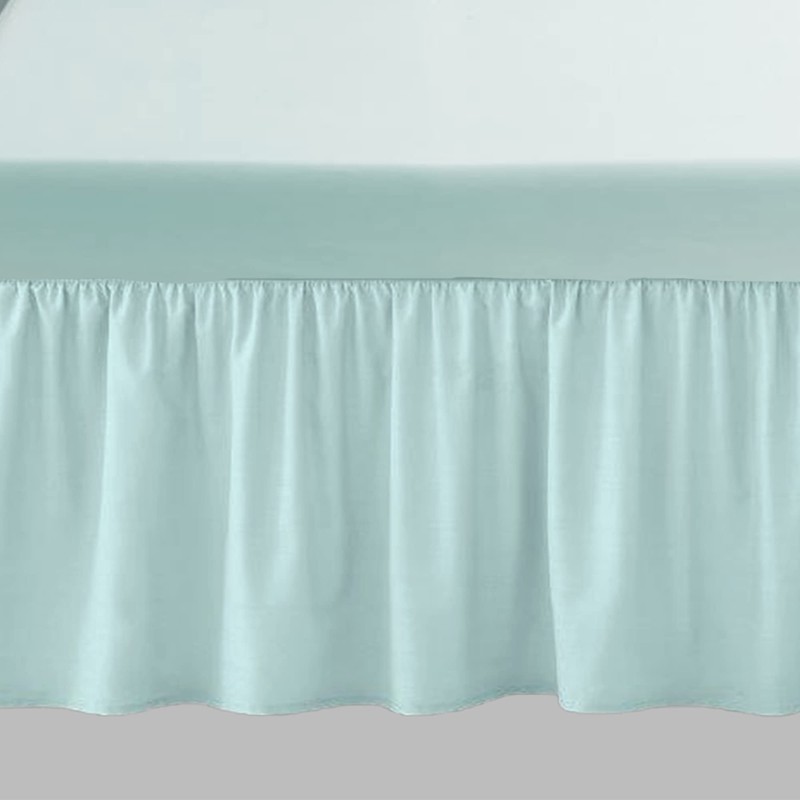 16" Extra Deep Frilled Base Valance Sheets Plain Dyed Easy
