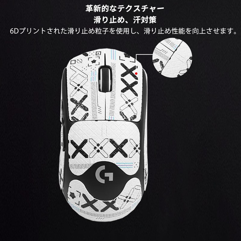 Logicool G PRO X SUPERLIGHT 2 Mouse Grip Tape [NOUKAJU]