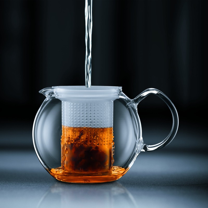 Bodum Assam Tea Press with Glass Handle and Coloured Plastic