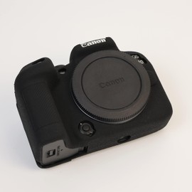 BMAOLLONGB R10 Case, Fullbody Ultra-thin Lightweight Rubber Soft Silicone Housing Case Bag Cover for Canon Eos R10 (Black)