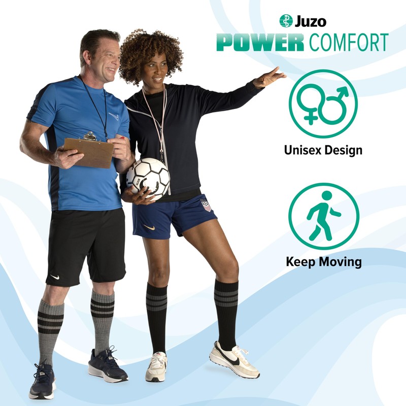 Juzo Power Comfort Knee High Compression Sock, 15-20 mmHg –
