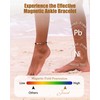 Jeracol Copper Ankle Bracelet for Women, Adjustable Magnetic Ankle Bracelets