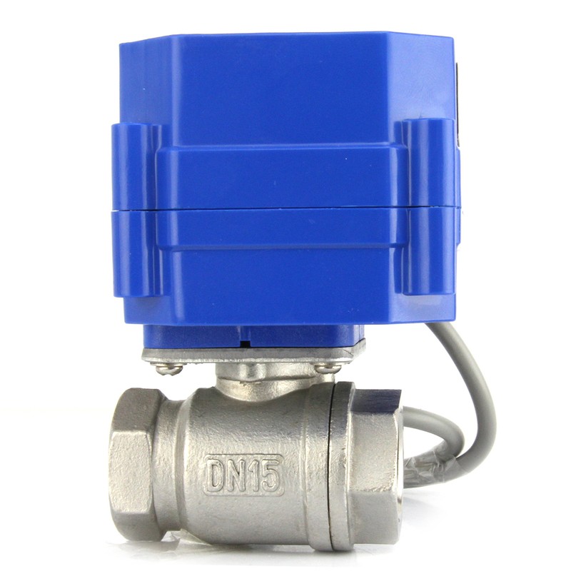 U.S. Solid 1/2" Motorized Ball Valve, Stainless Steel Electrical Valve