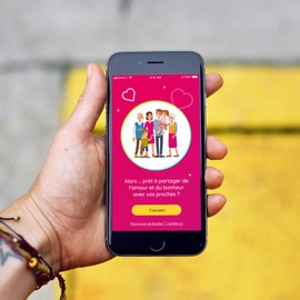 Sunday Box Photos, TV Videos Grandparents – New Grandparents Gift, Family TV Photo Sharing Box with Remote Control Sunday Heart