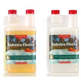 CANNA Substra Flores AB Hard Water A and B Nutrients, 1 L