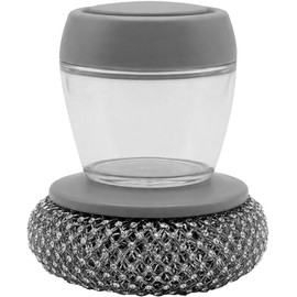 SC ACCESORIOS Cepillo Lavatrastes con Dispensador de Jabón para Cocina, Fibra de Limpieza Profunda para Platos Ollas y Sartenes, Diseño Ergonómico Práctico para Remover Grasa Fácilmente (1)