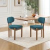 Elegant Farmhouse Accent Cane Solid Wood Leg Chenille Fabric Upholstered