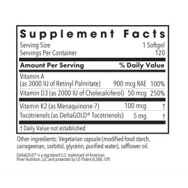 Allergy Research Group - Vitamin D3 Complete - Daily Balance w/ A & K2 (60gels)