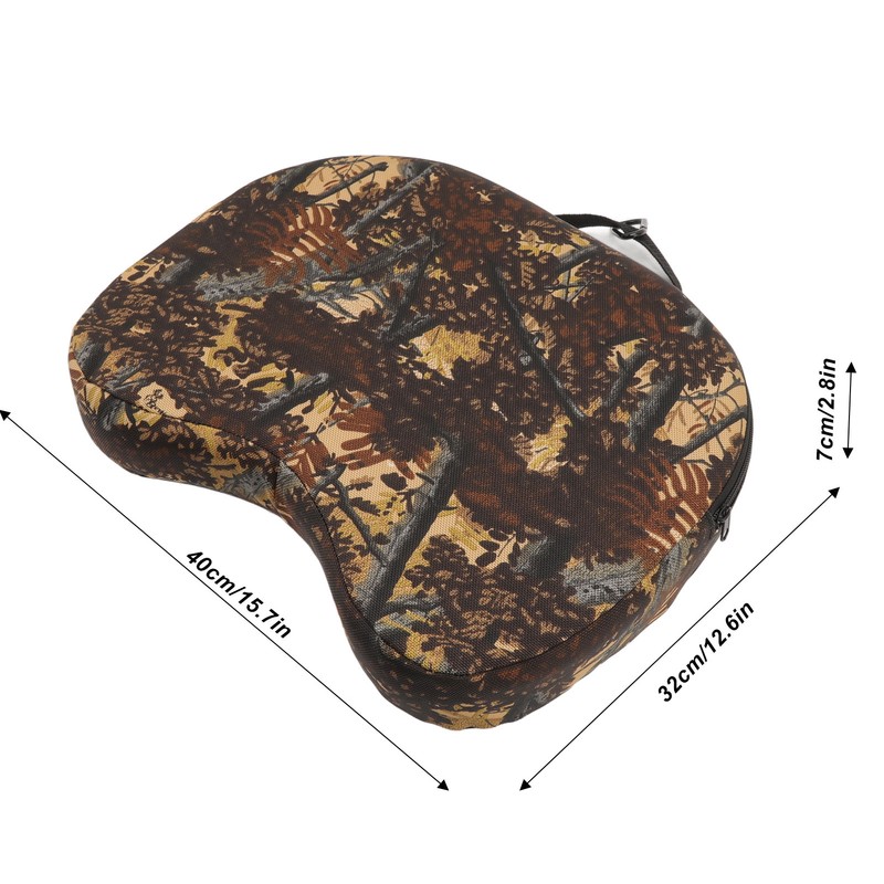 Seat Cushion Soft Flexible Portable Camouflage Concave Seat Cushion Pillow