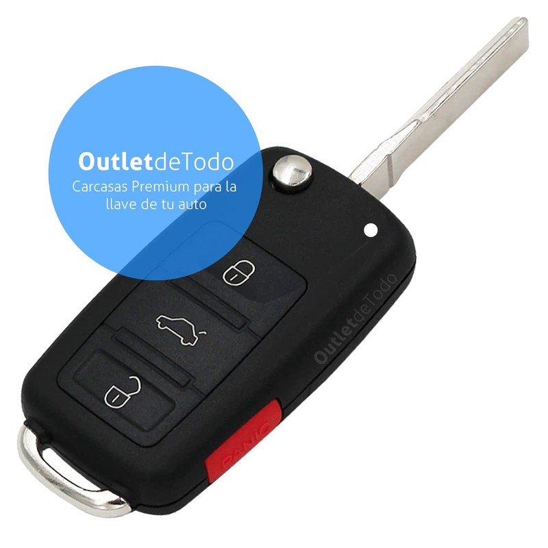 OUTLETDETODO.COM Carcasa Compatible para Llave Control Jetta Clasico Vento Golf