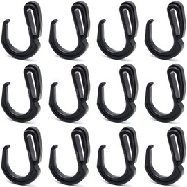 Surf turtle Plastic S Hook Clips 12 PCS Nylon Net Hooks Elastic Rope Hooks Suitable for Cargo Bungee Net Truck Net Truck Organizer