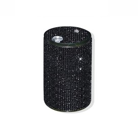 Diamond Car Ashtray with Lid, Riloer Diamond-encrusted Ashtray Smokeless, Car Interior Accessories Gift for Girls or Ladies