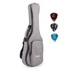 Kmise Ukulele Gig Bag Soft Carry Case Double Strap with