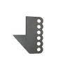 QS Components Front Ladder Bar Bracket Fits 2" x 3"