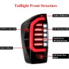 Mayello Black Smoke Pair LED Tail Lights For 2016-2023 Toyota