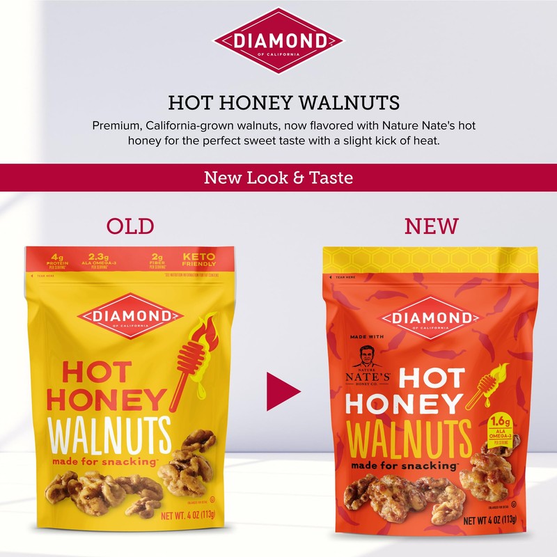 Diamond of California Hot Honey Walnuts, 4 oz
