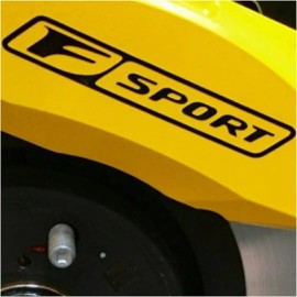 F Sport Brake Calipers HIGH TEMP Decals Sticker Set  of 4 Decals (Black)