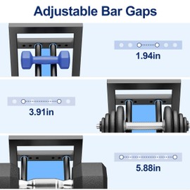 Dumbbell Rack 3-Tier Adjustable 50inch Weight Rack For Kettlebell Home Gym Dumbbells 5-50lb