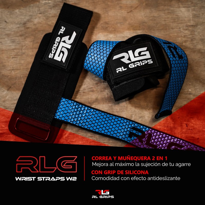 RL Grips® Straps Gym with Wrist Wraps for Weightlifting and