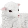 CHICIRIS Handmade Lifelike Sheep Statue, Realistic Lamb Figurine, Garden Sculpture,