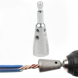 Esteopt Wire Twister for Electrical Power Drill, Six Holes, Aluminium Alloy, 1.5-6 sq mm Wire, Upgraded, 35,000+ Cycles