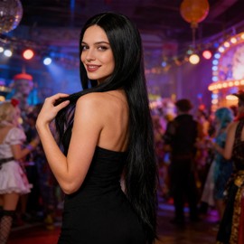 Long Straight Black Wig for Women Ladies 29.5" Halloween Party Cosplay Costume Wigs with Hairnet Birthday Daily Anime Carnival Book Day Gift