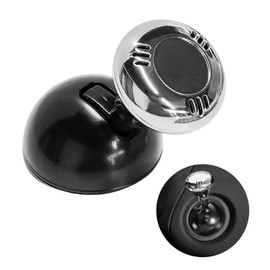 ZNDAW Joystick Car Push Start Button Cover, Metal Car Starter Engine Start Stop Button Joystick, Cool Automotive One-Touch Start Button Rocker, Vehicle Ignition Button Protector (Silver)