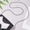PH PandaHall 47.2" Snake Bag Chains Silver Bag Chain Strap