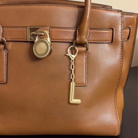 DIBOLA Bag Charms Purse Charms for Handbags Gold Bubble Initial Keychain for Women Keychain Accessories Gift