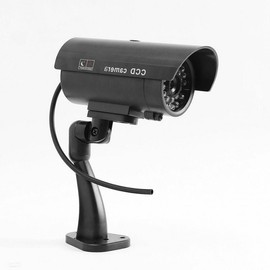 S8 Dummy Camera - Fake Surveillance Camera with LED for Crime Prevention Eye Zone