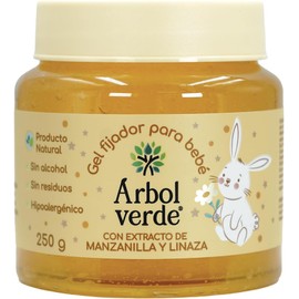 Gel Fijador para Bebé con Extracto de Manzanilla y Linaza Árbol Verde