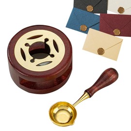 Scalda Ceralacca, Cucchiaio di Fusione, Scalda Sigilli di Cera, Forno di Fusione Cera Sigilli,Riscaldatore Ceralacca, Per Sigillare Buste, Inviti di Nozze, Confezioni Regalo, Confezioni di Vino
