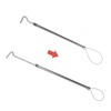 Pig Catcher Holder Stainless Steel Long Handle with Hook Animal