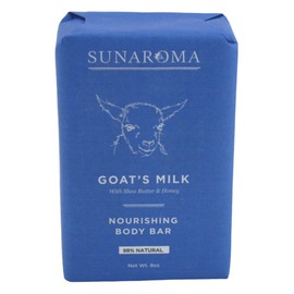 SUNAROMA Sunaroma Conditioning Goat's Milk Bar Soap, 8 Ounce (Pack of 3)